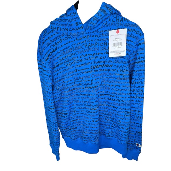 Champion Vibrant Blue Athletic Hoodie - Picture 5 of 7